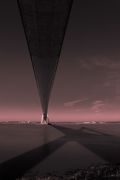 Pont de Normandie (60 x 90 cm) – Photography on Alu-Dibond by Christ Goossens