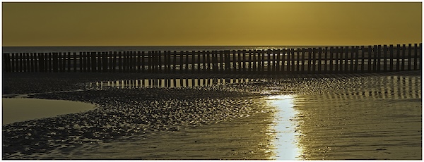 Zeeland Coastline (45 x 120 cm) – Photography on Alu-Dibond by Christ Goossens